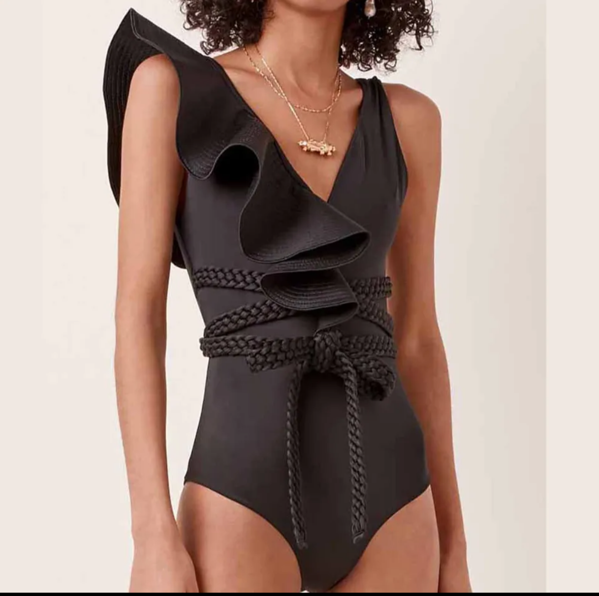 Ruffle one piece